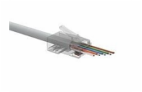 Solarix Univerzální EASY konektor RJ45 CAT6 UTP 8p8c na drát i licnu / 100 ks SXRJ45-6-UTP-EASY