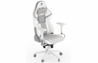 Endorfy herní židle Scrim OWH / kombinace textil / kůže/ bílá