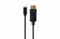 Gembird kábel USB-C (M) na DisplayPort (M), 4K, 60Hz, 2m kábel, čierny