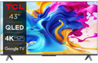 TCL 43C645 TV SMART Google TV QLED/108cm/4K UHD/3100 PPI/50Hz/Direct LED/HDR10+/Dolby Atmos/DVB-T/T2/C/S/S2/VESA