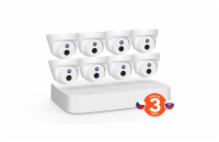 Tenda K8P-4CR Video Security PoE Kit 4MPx NVR CCTV 8CH + 8x kamera