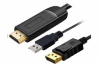 PremiumCord Kabel HDMI 2.0 na DisplayPort 1.2 pro rozlišení 4K@60Hz, 2m