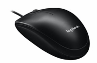 Logitech myš M100, optická, USB, 3 tlačítka, černá, 1000dpi