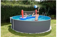 Marimex Orlando 3,66 x 0,91m ŠEDÝ 10340217 + skimmer