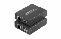 PremiumCord khext70-8 PREMIUMCORD HDMI KVM extender 4K a FULL HD 1080p na 70m s přenosem USB