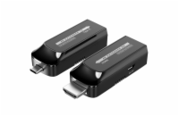 PremiumCord USB-C na HDMI extender přes Cat5e/6/6a 4K@60Hz na 60m