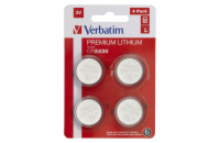 Lithiové CR2430 3V baterie PREMIUM 4ks/pack Verbatim