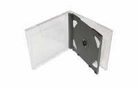 COVER IT box jewel + tray/ plastový obal na 2 CD/ 10mm/ černý