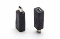 PremiumCord USB redukce USB2.0 Micro B - USB2.0 Mini 5PIN (F/M)