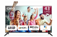 CHiQ U43G7LX TV 43", UHD, smart, Android, Dolby Vision, Frameless