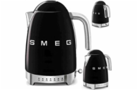 Smeg KLF04BLEU rychlovarná konvice, 1,7 l (7 šálků), 2400 W, styl 50. let, řízení teploty, 7 programů, černá