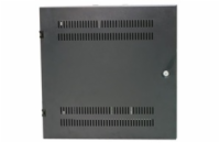 XtendLan 19" nástěnný vertikální rozvaděč 2U+4U 540x150, perforované dveře, černý