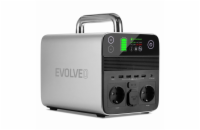 Evolveo PowerCharge 500, nabíjecí stanice, 20 Ah, 512 Wh, 2× 230 V zásuvka, 1× 12 V zásuvka, 4× USB-A, 1× USB-C