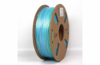 Gembird PLA, 1,75mm, 1kg, silk rainbow, modrá/zelená, 3DP-PLA-SK-01-BG Gembird tisková struna (filament), PLA, 1,75mm, 1kg, silk rainbow, modrá/zelená