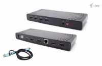 i-Tec CADUALHDMIDOCKPD i-tec USB 3.0/USB-C/Thunderbolt, 2x HDMI Docking Station, PD 85W