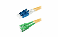 XtendLan duplexní patch kabel SM 9/125, OS2, LC(PC)-SC(APC), LS0H, 3m