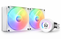 NZXT vodní chladič Kraken 280 ELITE RGB / 2x140mm RGB fan / 4-pin PWM / LCD disp. / 6 let / bílý