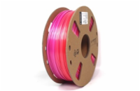 GEMBIRD Tisková struna (filament) PLA, 1,75mm, 1kg, silk rainbow, červená/fialová