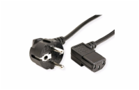 C-TECH Kabel síťový  2m 220/230V napájecí, lomený, VDE