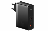 Baseus CCGP100201 GaN5 Pro Fast Nabíječka USB + 2xUSB-C 140W Black