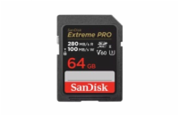 SanDisk SDXC karta 64GB Extreme PRO (280 MB/s Class 10, UHS-II V60)