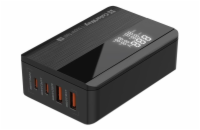 COLORWAY USB nabíječka/ 2x USB-A/ 2x USB-C/ 65W/ Černá