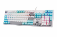 A4tech Bloody S510R ledově bílá mechanická herní klávesnice,RGB podsvícení, USB, CZ/SK
