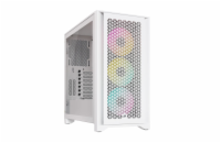 CORSAIR iCUE 4000D RGB AIRFLOW, bílá