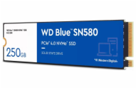 WD BLUE SSD NVMe 250GB PCIe SN580,Gen4 , (R:4000, W:2000MB/s)