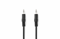 NEDIS stereo audio kabel s jackem/ zástrčka 3,5 mm - zástrčka 3,5 mm/ černý/ bulk/ 10m