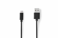 NEDIS kabel USB 3.0/ zástrčka USB-A - zástrčka USB-Micro B/ černý/ bulk/ 50cm