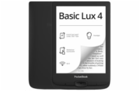 POCKETBOOK e-book reader 618 BASIC LUX 4 INK BLACK/ 8GB/ 6"/ Wi-Fi/ micro SD/ čeština/ černá