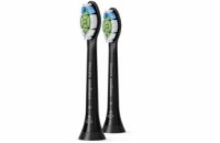 Philips HX6062/13 Sonicare Optimal White, náhradní hlavice, standardní velikost, 2 kusy, nasazovací, černá