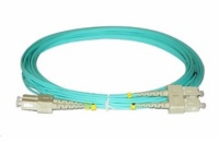Duplexní patch kabel MM 50/125, OM3, SC-SC, LS0H, 1m