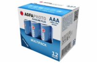 AgfaPhoto Power alkalická batéria LR03/AAA, 12ks 