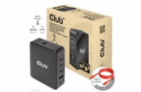 Club3D cestovní nabíječka 140W GaN technologie, 3xUSB-C, 1xUSB-A, PPS + PD 3.1 Support