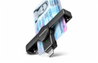 AXAGON CRE-SMPC, USB-C PocketReader čtečka kontaktních karet Smart card (eObčanka, eID klient)