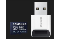 Samsung SDXC 512GB MB-MY512SB/WW Samsung micro SDXC 512GB PRO Ultimate + USB adaptér