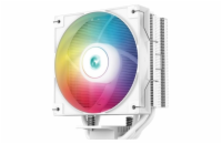 DEEPCOOL chladič AG400 ARGB / 120mm fan ARGB / 4x heatpipes / PWM / pro Intel i AMD / bílý