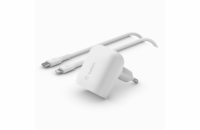 Belkin BOOST CHARGE™ 20W USB-C Power Delivery PPS nástěnná nabíječka + 1m USB-C na lightning kabel, bílá