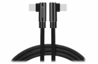 Swissten kabel Arcade USB-C/USB-C 1,2m, černá Swissten textilní datový kabel Arcade USB-C / USB-C 1,2 M /L konektory/ Černý