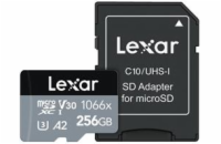 Lexar microSDXC UHS-I 256 GB LMS1066256G-BNANG Lexar paměťová karta 256GB High-Performance 1066x microSDXC™ UHS-I, čtení/zápis: 160/120MB/s, C10 A2 V30 U3