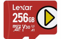 Lexar microSDXC Class 10 256 GB LMSPLAY256G-BNNNG Lexar paměťová karta 256GB PLAY microSDXC™ UHS-I cards, čtení 150MB/s C10 A1 V30 U3