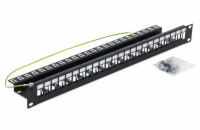 Triton 19  modulární patch panel 1U pro max. 24ks keystone,otvor 14,8x17,5mm , šedý
