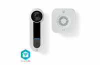 Nedis WIFICDP40CWT - Wi-Fi Smart Domovní Video Telefon | Cloud/ microSD / Onvif | IP65 | snímač pohybu | Bílá