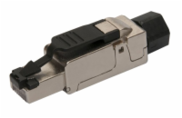 Konektor MPTL 90° RJ45 CAT6A STP samořezný SXRJ45-6A-STP-BK-SA-U