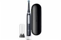 Oral-B iO Series 4 Matt Black elektrický zubní kartáček, magnetický, časovač, tlakový senzor, mobilní aplikace, černý