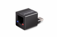 Axagon ADE-MINIC AXAGON ADE-MINIC USB-C 3.2 Gen 1 - Gigabit Ethernet MINI síťová karta, Realtek 8153, auto instal, černá