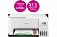 EPSON - tiskárna ink EcoTank L3256, 3v1, A4, 1440x5760dpi, 33ppm, USB, Wi-Fi, bílá
