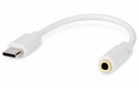 NEDIS USB 2.0 adaptér/ USB-C zástrčka - 3,5 mm zásuvka/ kulatý/ bílý/ blistr/ 10 cm